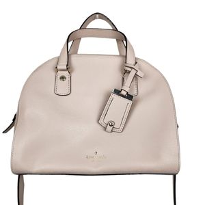 kate spade Nichols Street Reiley Leather Satchel Pink Rose Cloud Bag Purse